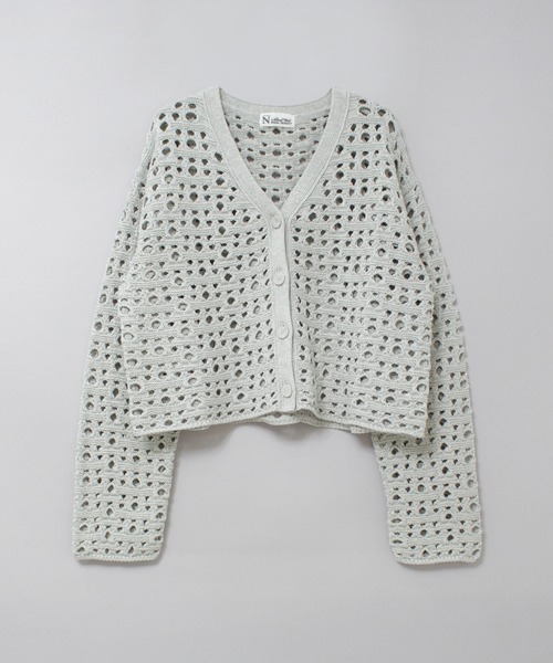 RNA-N(アールエヌエーエヌ)の「K2720 ランダムホールカーデ(カーディガン/ボレロ・レディース・杢グレー/キャメル/レッド・FREE)」の6枚目の写真