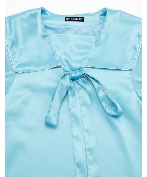 Little sunny bite(リトルサニーバイト)の「【8】【it】【little sunny bite】satin sailor dress(ワンピース・レディース・ピンク/イエロー/ブルー・MEDIUM/SMALL)」の6枚目の写真