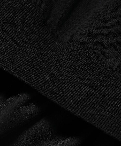 Ray BEAMS(レイビームス)の「シアー ペプラム クルーネック ノースリーブ ニット(ニット/セーター・レディース・ブラック/オフホワイト・ONE SIZE)」の13枚目の写真