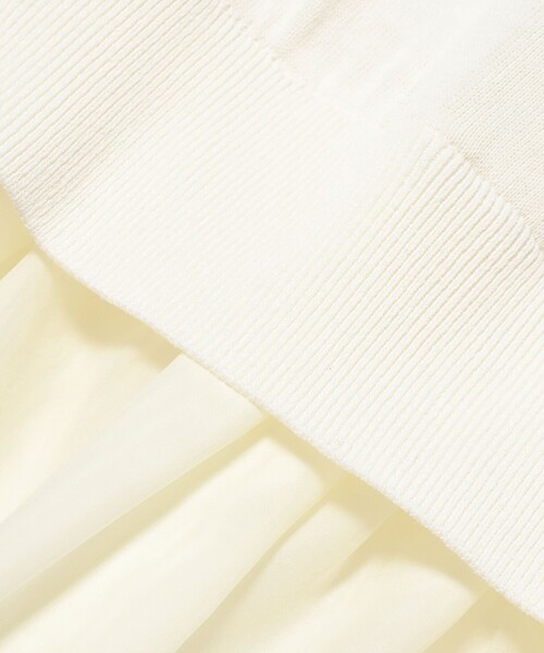 Ray BEAMS(レイビームス)の「シアー ペプラム クルーネック ノースリーブ ニット(ニット/セーター・レディース・ブラック/オフホワイト・ONE SIZE)」の18枚目の写真