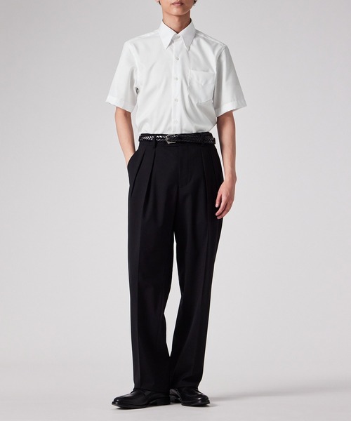 Paul Smith(ポールスミス)の「ドビードット 半袖ドレスシャツ【253215 S807PR】(ビジネスシャツ・メンズ・ホワイト/ライトブルー・SMALL/MEDIUM/LARGE/X-LARGE)」の9枚目の写真