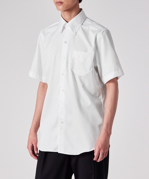 Paul Smith(ポールスミス)の「ドビードット 半袖ドレスシャツ【253215 S807PR】(ビジネスシャツ・メンズ・ホワイト/ライトブルー・SMALL/MEDIUM/LARGE/X-LARGE)」の7枚目の写真