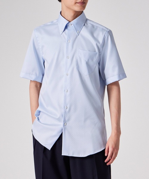 Paul Smith(ポールスミス)の「ドビードット 半袖ドレスシャツ【253215 S807PR】(ビジネスシャツ・メンズ・ホワイト/ライトブルー・SMALL/MEDIUM/LARGE/X-LARGE)」の10枚目の写真