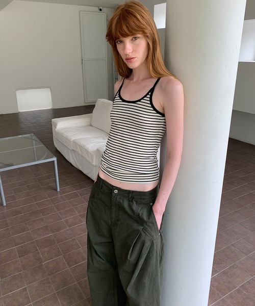 LONSLAN（ロンスラン）の「【LONSLAN】ワイドボリュームパンツ LONW25s064（その他パンツ・レディース・ブラック/ダークカーキ/ホワイト・S/M/L）」の5枚目の写真