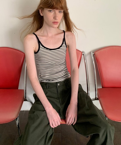 LONSLAN（ロンスラン）の「【LONSLAN】ワイドボリュームパンツ LONW25s064（その他パンツ・レディース・ブラック/ダークカーキ/ホワイト・S/M/L）」の9枚目の写真