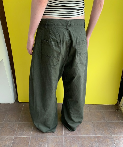 LONSLAN（ロンスラン）の「【LONSLAN】ワイドボリュームパンツ LONW25s064（その他パンツ・レディース・ブラック/ダークカーキ/ホワイト・S/M/L）」の15枚目の写真