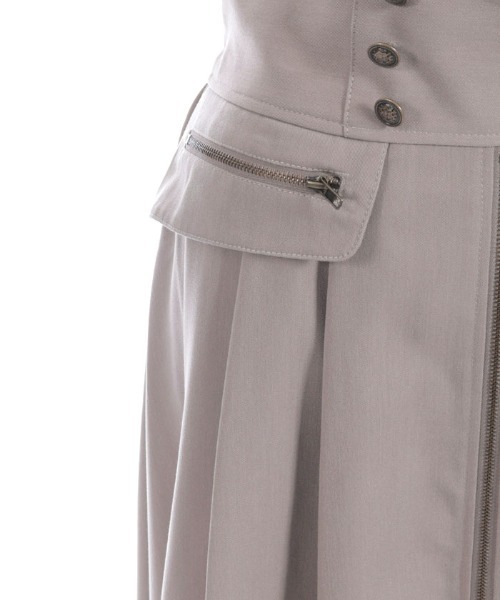 axes femme（アクシーズファム）の「フィッシュテール×ジップスカート（スカート・レディース・ブラック/ベージュ/ブルーグリーン・FREE）」の5枚目の写真