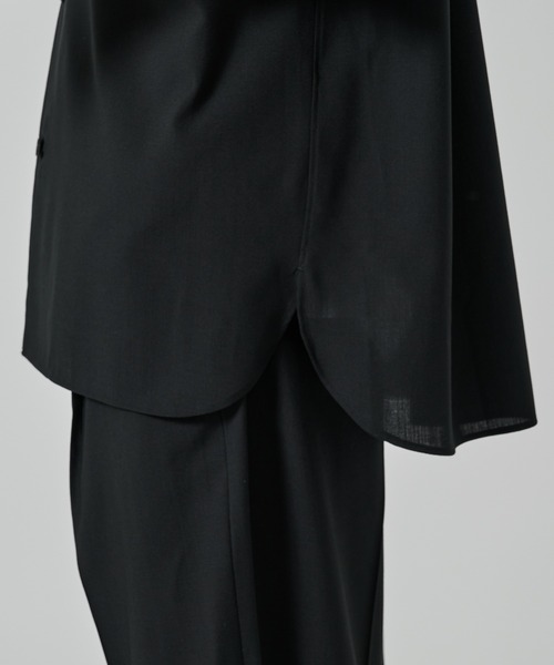 STUDIOUS（ステュディオス）の「【涼しいウール】COOL WOOL SHIRTS JACKET S.S（シャツ/ブラウス・メンズ・ブラック/ダークグリーン・1/2）」の16枚目の写真