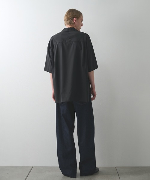 STUDIOUS(ステュディオス)の「【涼しいウール】COOL WOOL SHIRTS / クールウールシャツ / 接触冷感素材(シャツ/ブラウス・メンズ・ブラック/ダークグリーン・1/2)」の21枚目の写真