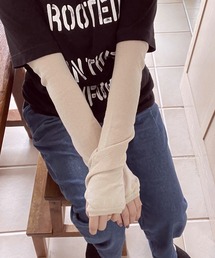 Put on socks（プットオンソックス）の「【Put on socks/プットオンソックス】"Shade Linen＋Cotton" シェード リネンコットンアームカバー（アームカバー）」