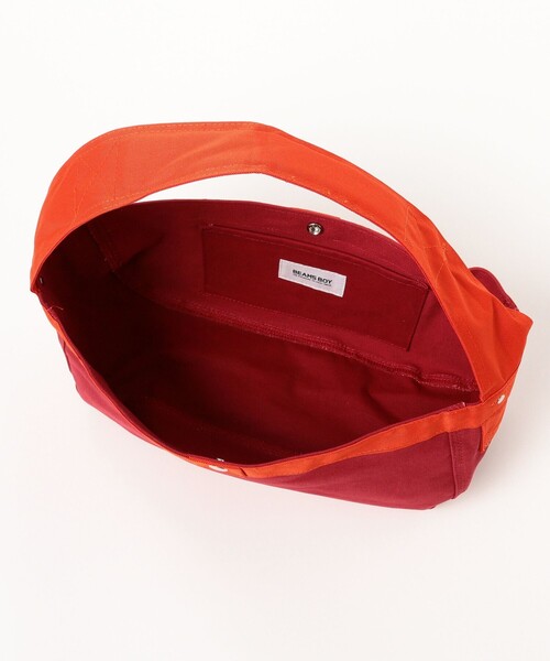 BEAMS BOY(ビームスボーイ)の「【1/15再値下げ】ニュースペーパーバッグ ミニ(ショルダーバッグ・レディース・レッド/チャコールグレー・ONE SIZE)」の10枚目の写真