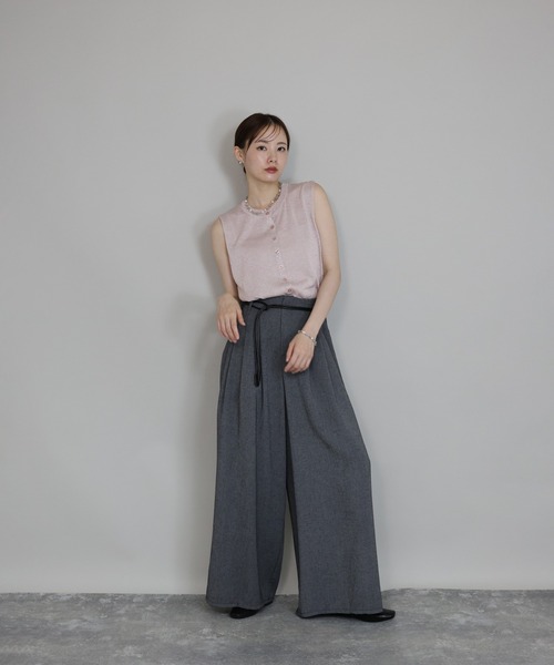 J by blue(ジェイバイブルー)の「ラメニットベスト(ベスト・レディース・ピンク/ベージュ/ブラック・MEDIUM)」の15枚目の写真
