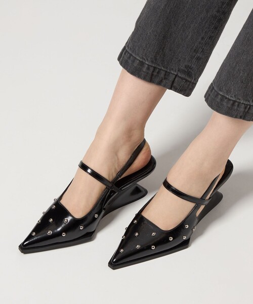 SY ポインテッドベルトウェッジバックベルト パンプス SY＞ ポインテッドベルトウェッジバックベルト パンプス60