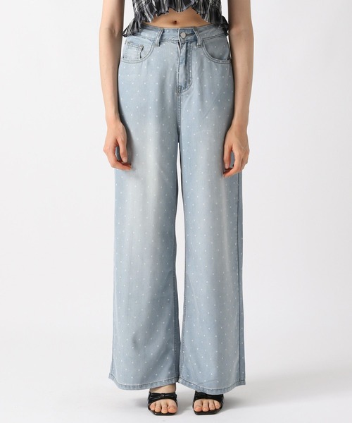 FOREVER 21（フォーエバー トゥエンティーワン）の「【2025SS】ドット柄デニムパンツ（デニムパンツ・レディース・ブルー/ブラック・SMALL/MEDIUM）」の16枚目の写真