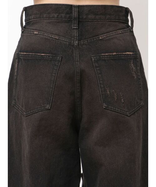 EMODA（エモダ）の「ダブルハイクラッシュジーンズ（デニムパンツ・レディース・ライトブルー/ブラック・SMALL/MEDIUM）」の13枚目の写真