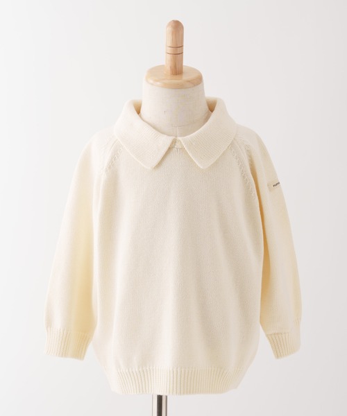 PUPPAPUPO(プッパプーポ)の「衿付き セーター ニット(ニット/セーター・キッズ・チャコール/アイボリー/モカ・90/100/80/110)」の20枚目の写真