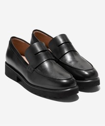 美品✨早い者勝ち❤️COLE HAAN コインローファー キャメル　23.5 コール ハーン COLE HAAN ゼログランド メリット スティッチ