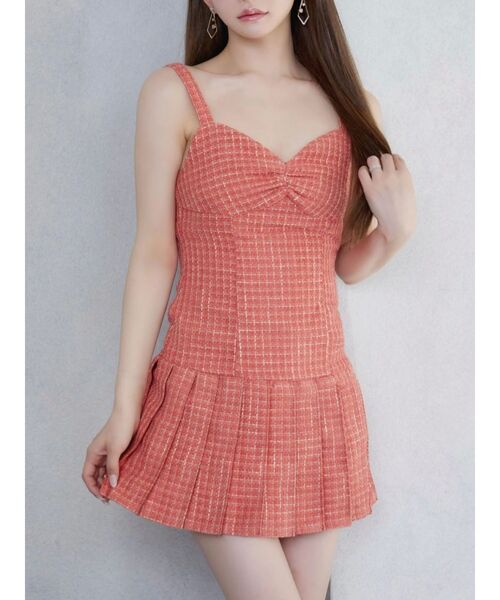 セール】ヘムプリーツツイードワンピース（ワンピース）｜EATME