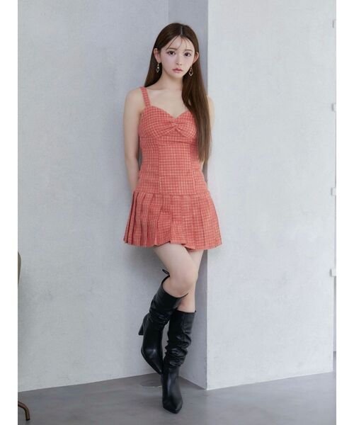 セール】ヘムプリーツツイードワンピース（ワンピース）｜EATME