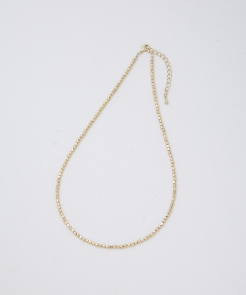 NANO universe（ナノユニバース）の「メタルビーズネックレス（ネックレス・レディース・シルバー/ゴールド・FREE）」の4枚目の写真