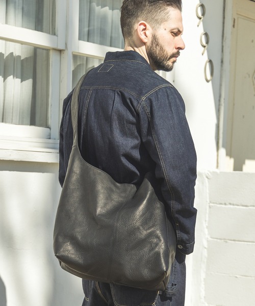 MR.OLIVE（ミスターオリーブ）の「MR.OLIVE/ミスターオリーブ IMPERMA-LEATHER -ONE SHOULDER BAG バッグ（ショルダーバッグ・メンズ・ブラック・FREE）」の7枚目の写真