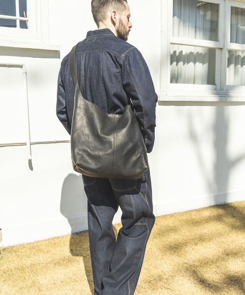 MR.OLIVE（ミスターオリーブ）の「MR.OLIVE/ミスターオリーブ IMPERMA-LEATHER -ONE SHOULDER BAG バッグ（ショルダーバッグ・メンズ・ブラック・FREE）」の9枚目の写真