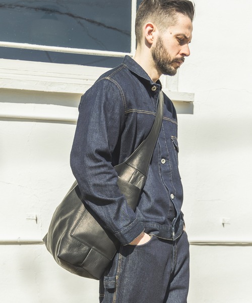 MR.OLIVE（ミスターオリーブ）の「MR.OLIVE/ミスターオリーブ IMPERMA-LEATHER -ONE SHOULDER BAG バッグ（ショルダーバッグ・メンズ・ブラック・FREE）」の18枚目の写真