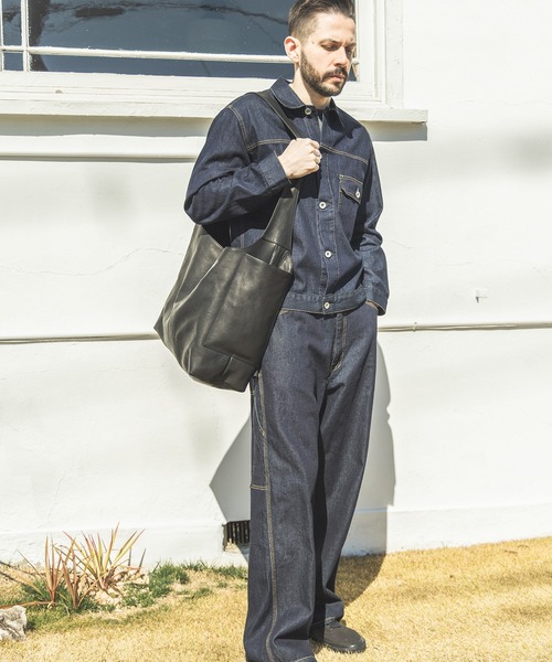 MR.OLIVE（ミスターオリーブ）の「MR.OLIVE/ミスターオリーブ IMPERMA-LEATHER -ONE SHOULDER BAG バッグ（ショルダーバッグ・メンズ・ブラック・FREE）」の2枚目の写真