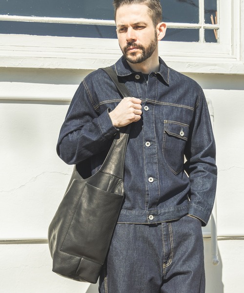 MR.OLIVE（ミスターオリーブ）の「MR.OLIVE/ミスターオリーブ IMPERMA-LEATHER -ONE SHOULDER BAG バッグ（ショルダーバッグ・メンズ・ブラック・FREE）」の16枚目の写真