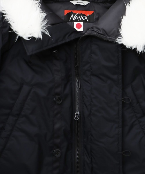 FIDELITY（フィデリティ）の「[FIDELITY X NANGA] 3LAYER DOWN / N-3Bフライトジャケット（ダウンジャケット/コート・メンズ・オリーブ/ブラック・MEDIUM/LARGE）」の8枚目の写真