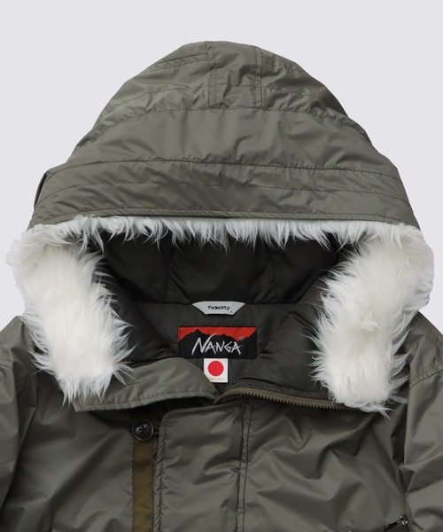 FIDELITY（フィデリティ）の「[FIDELITY X NANGA] 3LAYER DOWN / N-3Bフライトジャケット（ダウンジャケット/コート・メンズ・オリーブ/ブラック・MEDIUM/LARGE）」の15枚目の写真