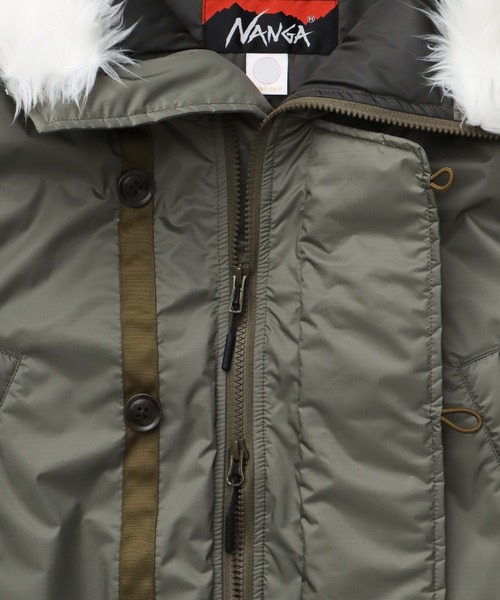 FIDELITY（フィデリティ）の「[FIDELITY X NANGA] 3LAYER DOWN / N-3Bフライトジャケット（ダウンジャケット/コート・メンズ・オリーブ/ブラック・MEDIUM/LARGE）」の16枚目の写真