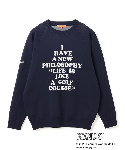 BEAMS GOLF(ビームスゴルフ)の「〈MEN〉PEANUTS チャーリー・ブラウン プルオーバーニット(ニット/セーター・メンズ・ネイビー/グレー/イエロー系その他5・M/L/XL/S)」の19枚目の写真