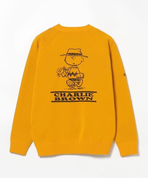 セール】〈MEN〉PEANUTS チャーリー・ブラウン プルオーバーニット