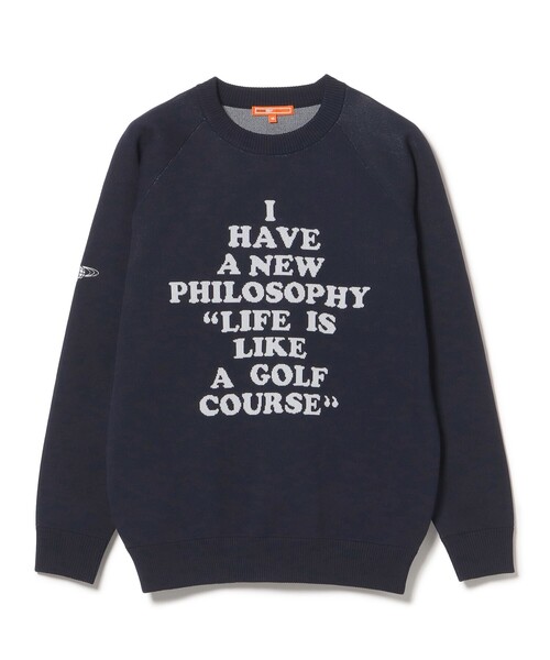 セール】〈MEN〉PEANUTS チャーリー・ブラウン プルオーバーニット