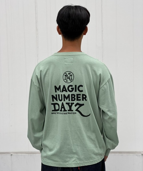 MAGIC NUMBER(マジック ナンバー)の「【MAGIC NUMBER】 STOCKDAYZ US COTTON L/S T-SHIRT(Tシャツ/カットソー・メンズ・ブラック/セージグリーン/ホワイト・X-LARGE/LARGE/MEDIUM)」の3枚目の写真