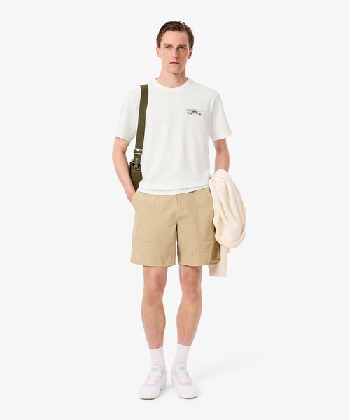 LACOSTE(ラコステ)の「シャンタコバックプリントTシャツ(Tシャツ/カットソー・メンズ・オリーブ/ホワイト・2/3/4/5)」の9枚目の写真