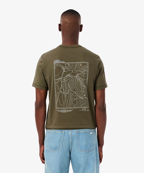 LACOSTE(ラコステ)の「シャンタコバックプリントTシャツ(Tシャツ/カットソー・メンズ・オリーブ/ホワイト・2/3/4/5)」の11枚目の写真