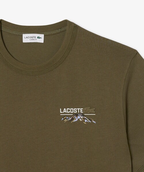 LACOSTE(ラコステ)の「シャンタコバックプリントTシャツ(Tシャツ/カットソー・メンズ・オリーブ/ホワイト・2/3/4/5)」の14枚目の写真