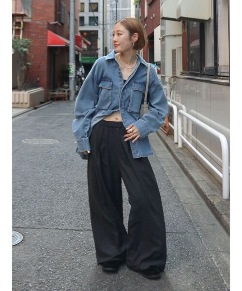 Ungrid（アングリッド）の「ピーチ起毛ラフパンツ（その他パンツ・レディース・チャコールグレー/ダークブラウン/アイボリー・FREE）」の12枚目の写真