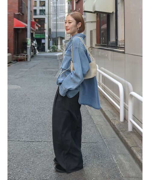 Ungrid（アングリッド）の「ピーチ起毛ラフパンツ（その他パンツ・レディース・チャコールグレー/ダークブラウン/アイボリー・FREE）」の13枚目の写真