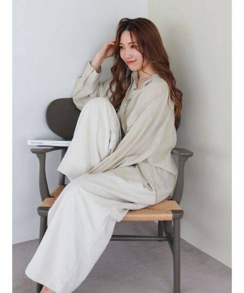 Ungrid（アングリッド）の「ピーチ起毛ラフパンツ（その他パンツ・レディース・チャコールグレー/ダークブラウン/アイボリー・FREE）」の17枚目の写真