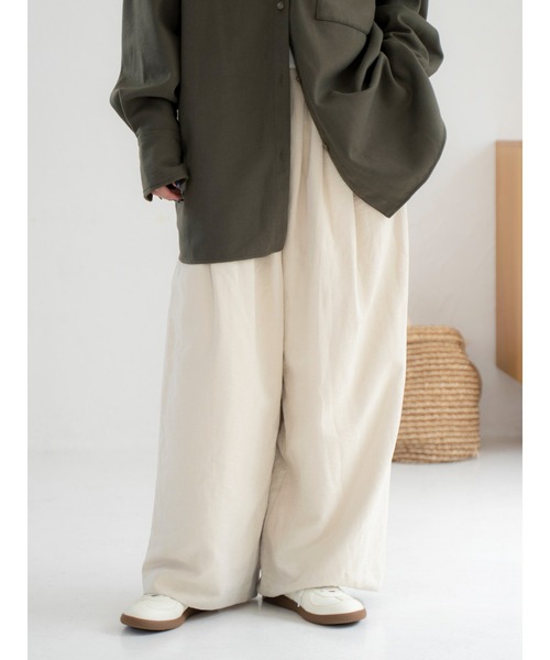 ピーチ起毛ラフパンツ