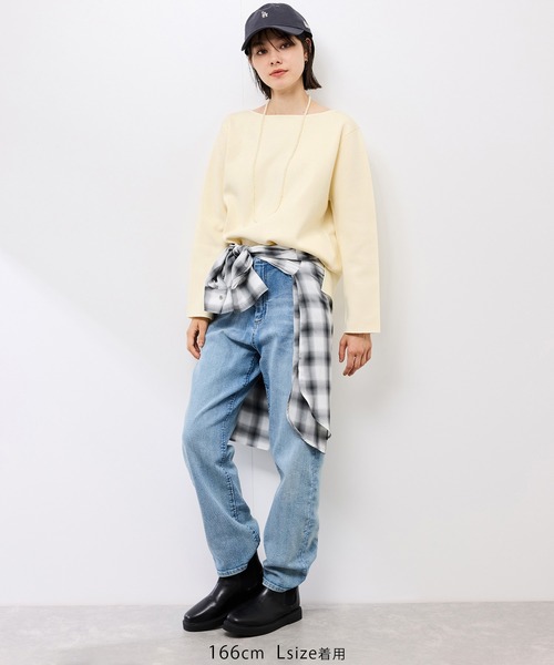 ROPE' PICNIC(ロペピクニック)の「【洗濯機OK】ミラノリブニットプルオーバー(ニット/セーター・レディース・ホワイト系その他5/キナリ/グリーン/ブラック/レッド・M/L)」の8枚目の写真
