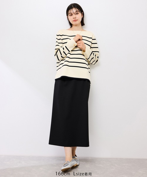 ROPE' PICNIC(ロペピクニック)の「【洗濯機OK】ミラノリブニットプルオーバー(ニット/セーター・レディース・ホワイト系その他5/キナリ/グリーン/ブラック/レッド・M/L)」の10枚目の写真