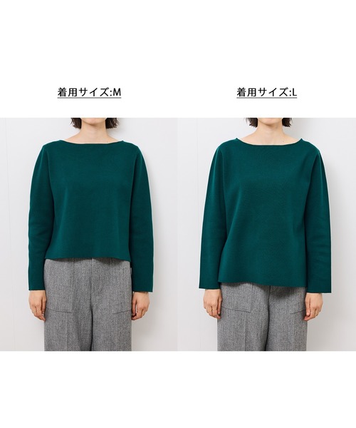 ROPE' PICNIC(ロペピクニック)の「【洗濯機OK】ミラノリブニットプルオーバー(ニット/セーター・レディース・ホワイト系その他5/キナリ/グリーン/ブラック/レッド・M/L)」の16枚目の写真