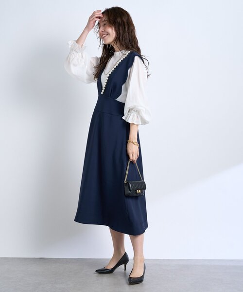 La boutique BonBon(ラブティックボンボン)の「【お上品映え】キャンディスリーブセミシアーブラウス(シャツ/ブラウス・レディース・ホワイト/ピンク・FREE)」の14枚目の写真