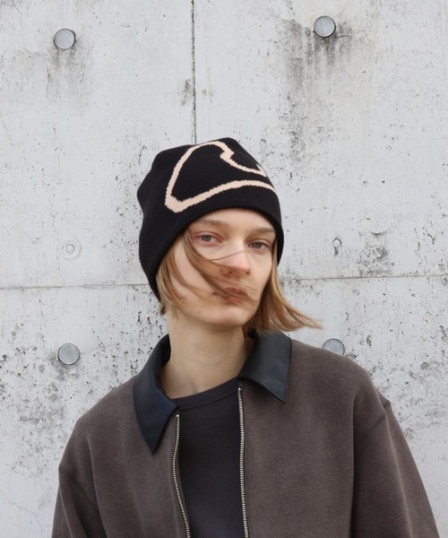Jieda(ジエダ)の「J LOGO KNIT CAP(ニットキャップ/ビーニー・メンズ・ブラック・FREE)」の1枚目の写真