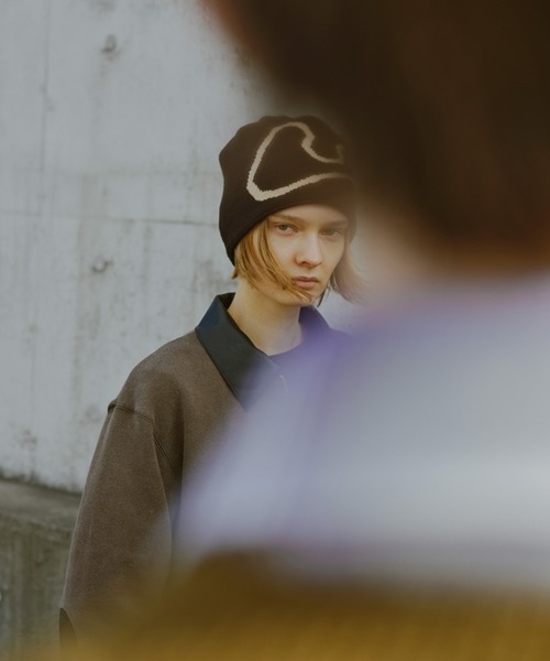 Jieda(ジエダ)の「J LOGO KNIT CAP(ニットキャップ/ビーニー・メンズ・ブラック・FREE)」の4枚目の写真