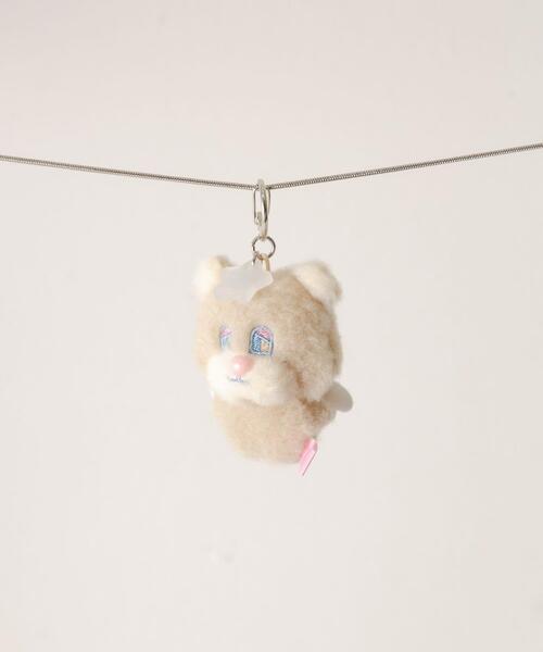 SMELLY(スメリー)の「Sleepy Mini Teddy(キーホルダー・レディース・ミント/ピンク/ブラウン/ブルー/アイボリー・-)」の2枚目の写真